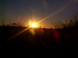 Por do sol antes de Boa Esperana